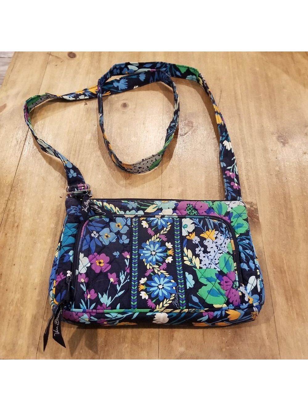 Vera Bradley Crossbody Purse Floral Flower AOP Allover - Picture 10 of 10